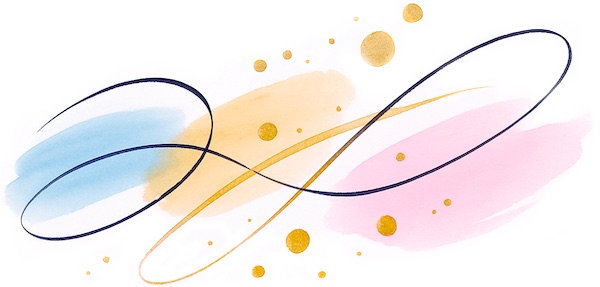 Farbenfrohe abstrakte Kalligraphie Nr. 2, Dr. Andreas Thust